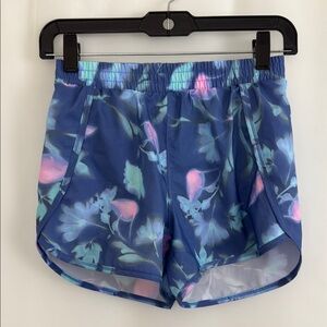 Girl’s All in Motion Floral Blue Shorts Size L (10/12)